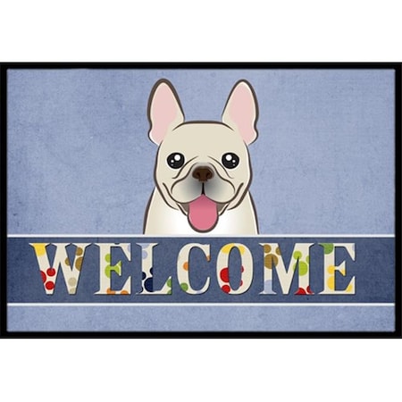 Carolines Treasures Carolines Treasures BB1424JMAT French Bulldog Welcome Indoor & Outdoor Mat; 24 x 36 in. BB1424JMAT